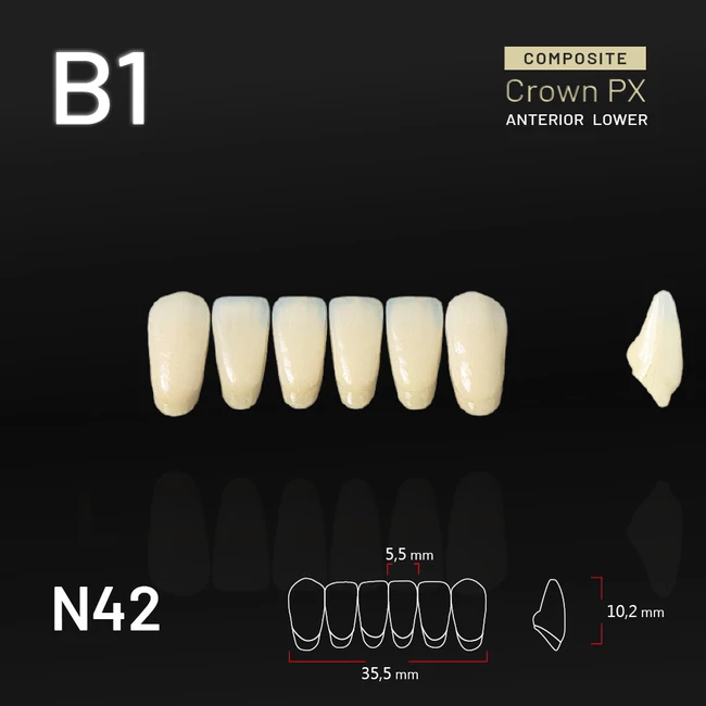 Yamahachi Composit Crown alsó metsző B1 N42