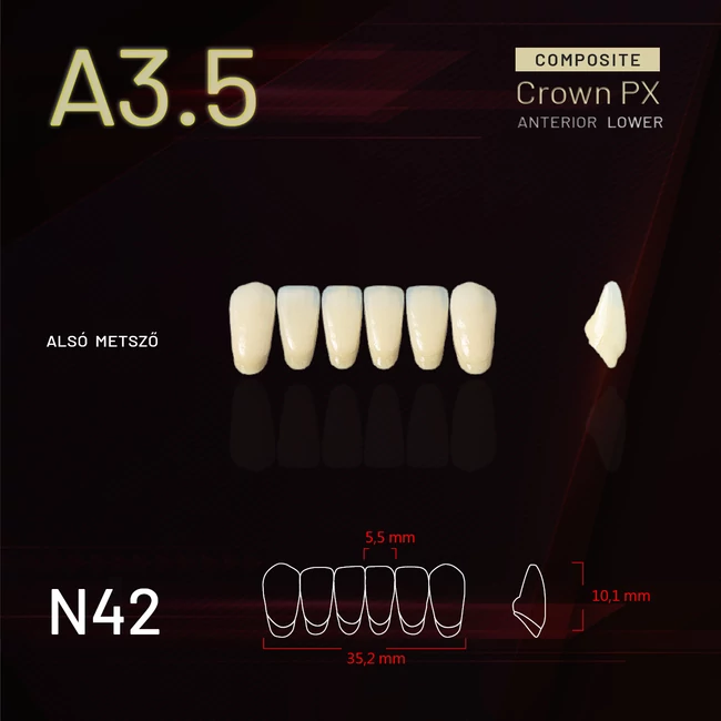 Yamahachi Composit Crown alsó metsző A3,5 N42