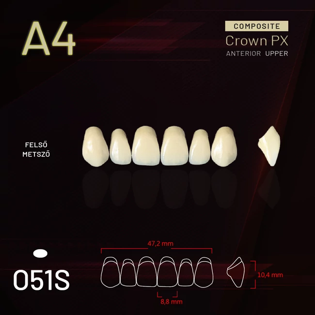 Yamahachi Composit Crown felső metsző A4 O51S