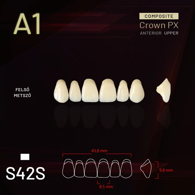 Yamahachi Composit Crown felső metsző A1 S42S