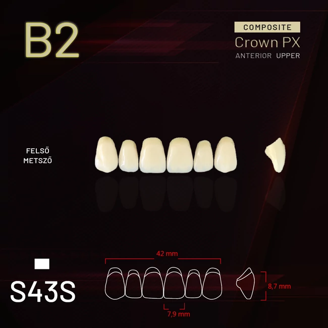 Yamahachi Composit Crown felső metsző B2-S43S