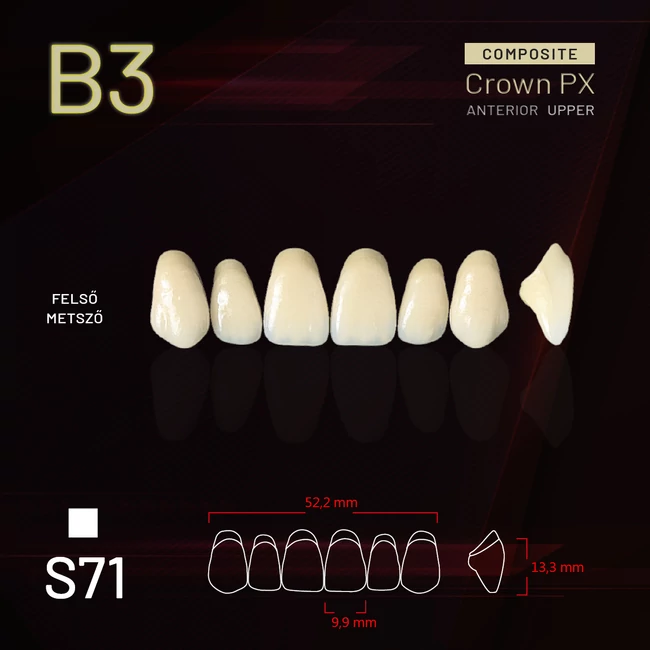 Yamahachi Composit Crown felső metsző B3 S71