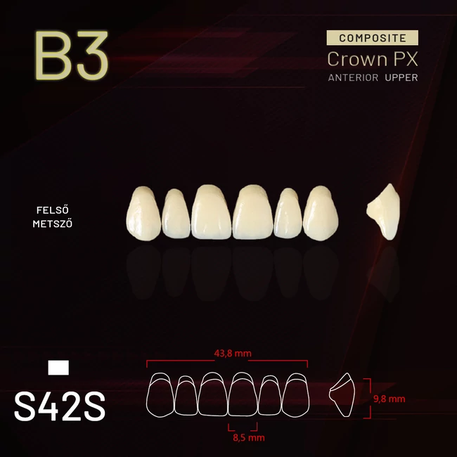 Yamahachi Composit Crown felső metsző B3 S42S