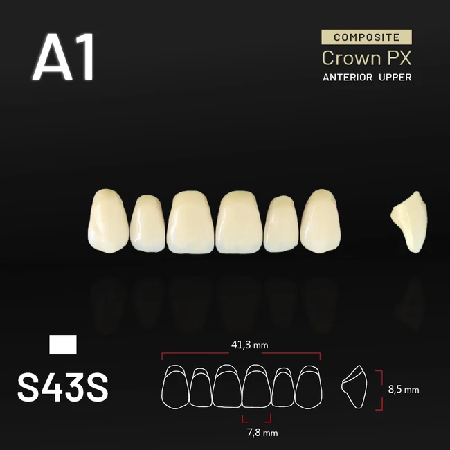 Yamahachi Composit Crown felső metsző A1 S43S