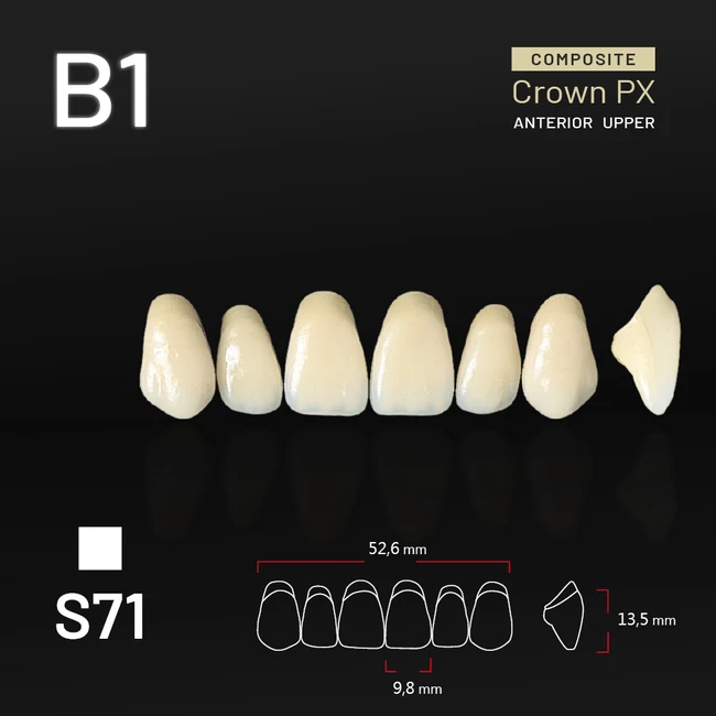 Yamahachi Composit Crown felső metsző B1 S71