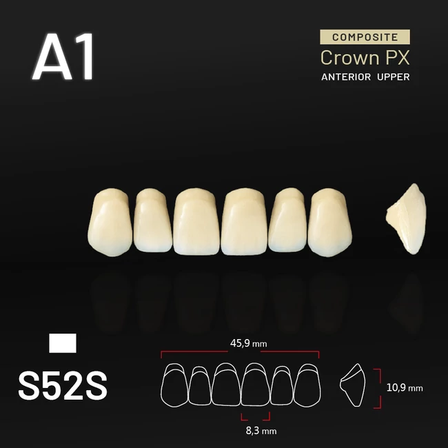 Yamahachi Composit Crown felső metsző A1 S52S