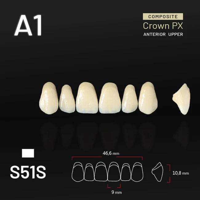 Yamahachi Composit Crown PX upper anterior A1-S51S