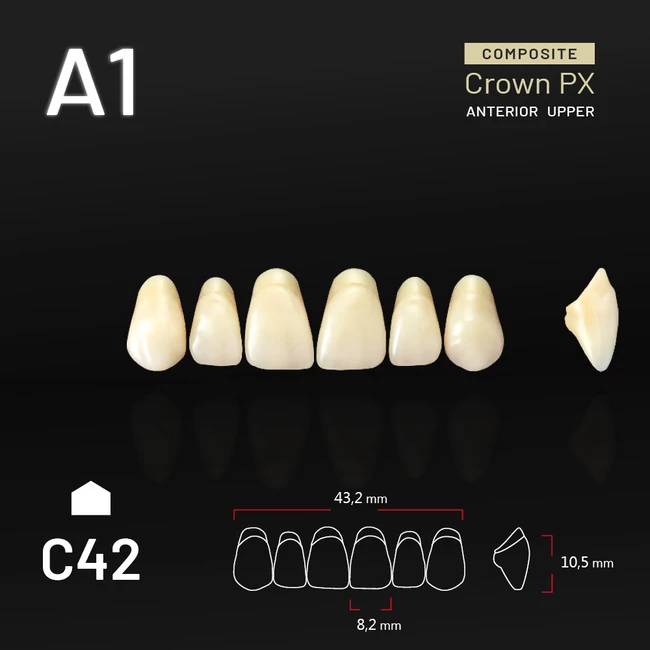 Yamahachi Composit Crown felső metsző A1 C42
