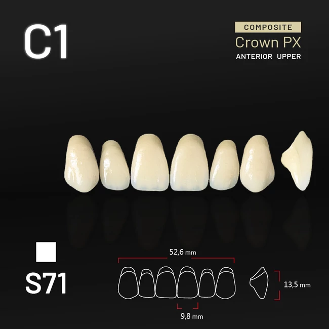 Yamahachi Composit Crown felső metsző C1 S71