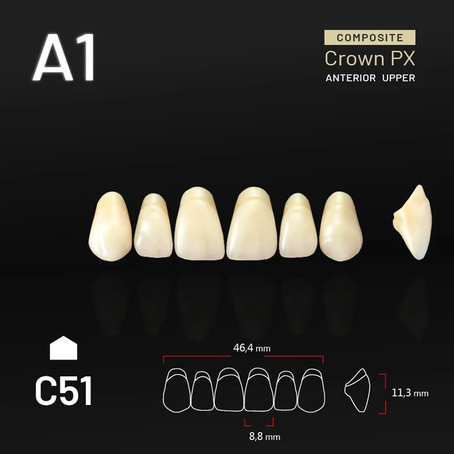 Yamahachi Composit Crown felső metsző A1 C51