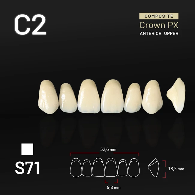 Yamahachi Composit Crown felső metsző C2 S71