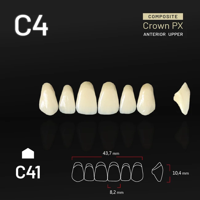 Yamahachi Composit Crown felső metsző C4 C41