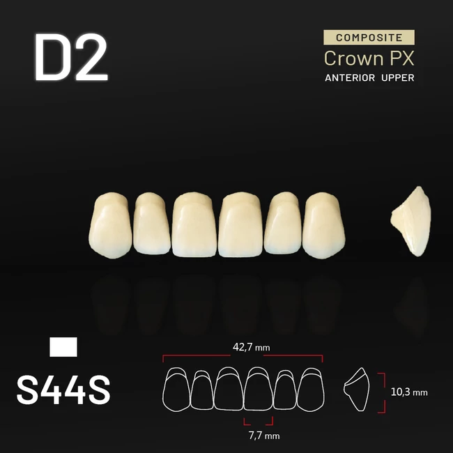 Yamahachi Composit Crown PX upper anterior D2-S44S