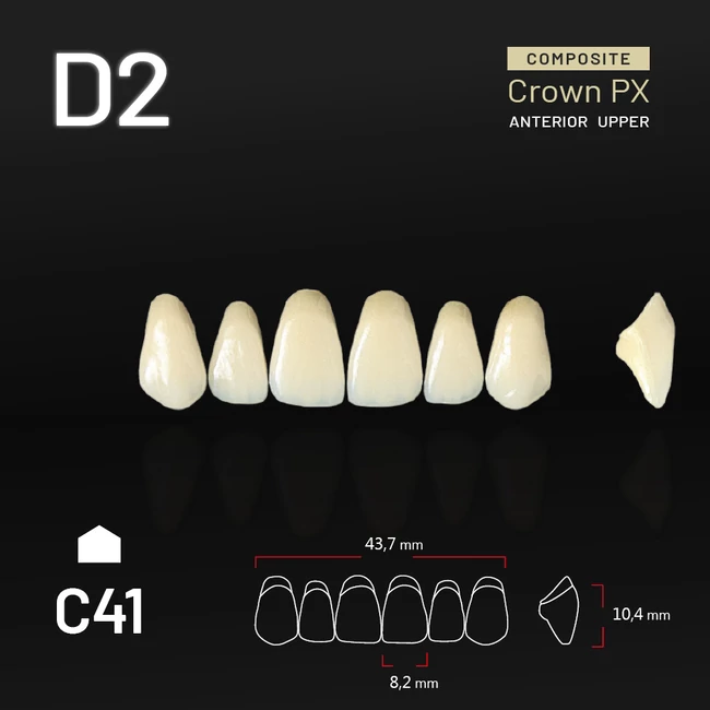 Yamahachi Composit Crown felső metsző D2 C41