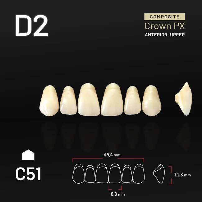 Yamahachi Composit Crown felső metsző D2-C51