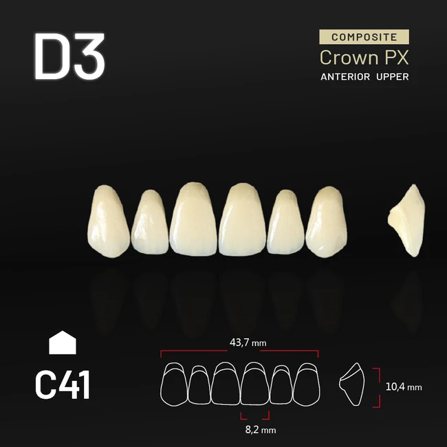 Yamahachi Composit Crown felső metsző D3 C41