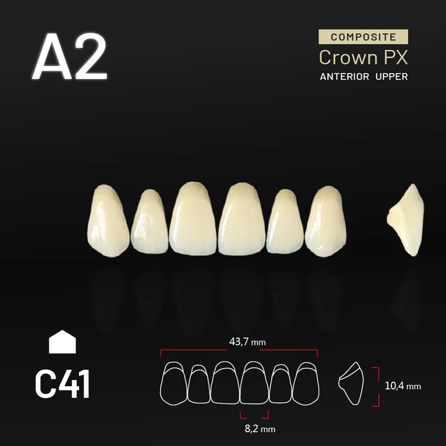 Yamahachi Composit Crown felső metsző A2 C41