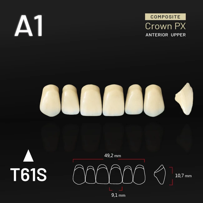 Yamahachi Composit Crown PX upper anterior A1-T61S