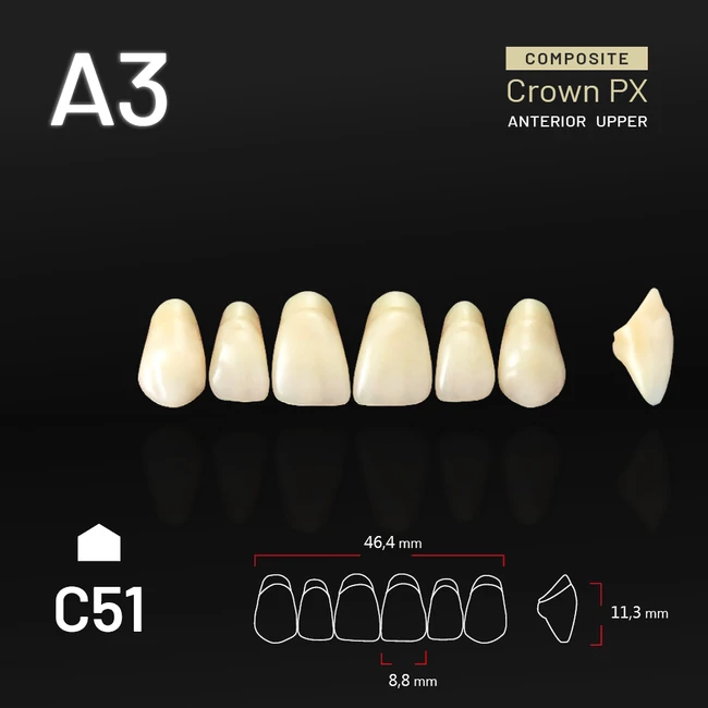 Yamahachi Composit Crown felső metsző A3 C51