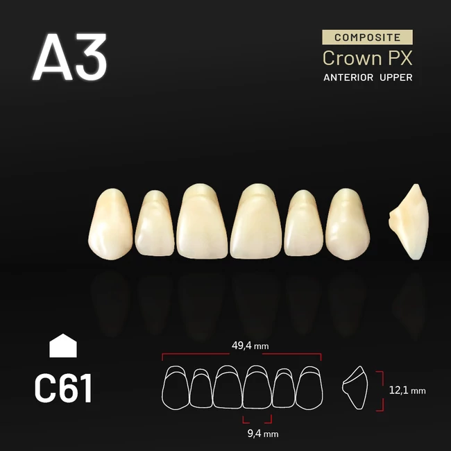 Yamahachi Composit Crown felső metsző A3 C61
