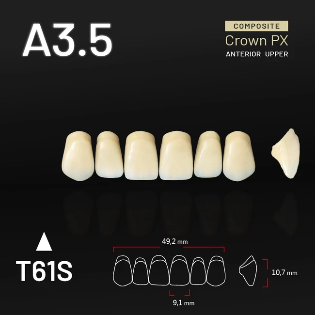 Yamahachi Kompozit Crown PX felső metsző A3,5-T61S