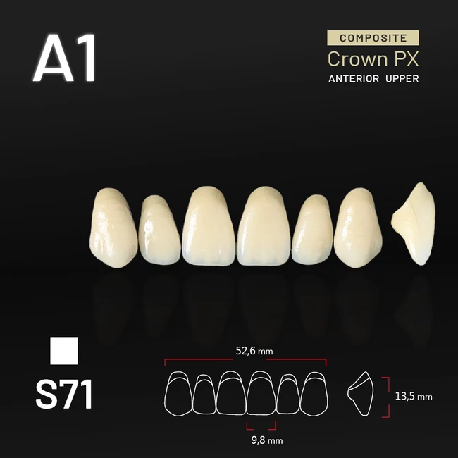 Yamahachi Composit Crown felső metsző A1 S71