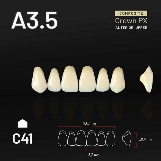 Yamahachi Composit Crown felső metsző A3,5 C41