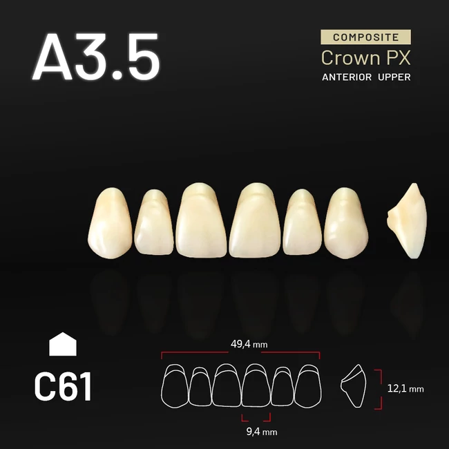 Yamahachi Composit Crown felső metsző A3,5-C61