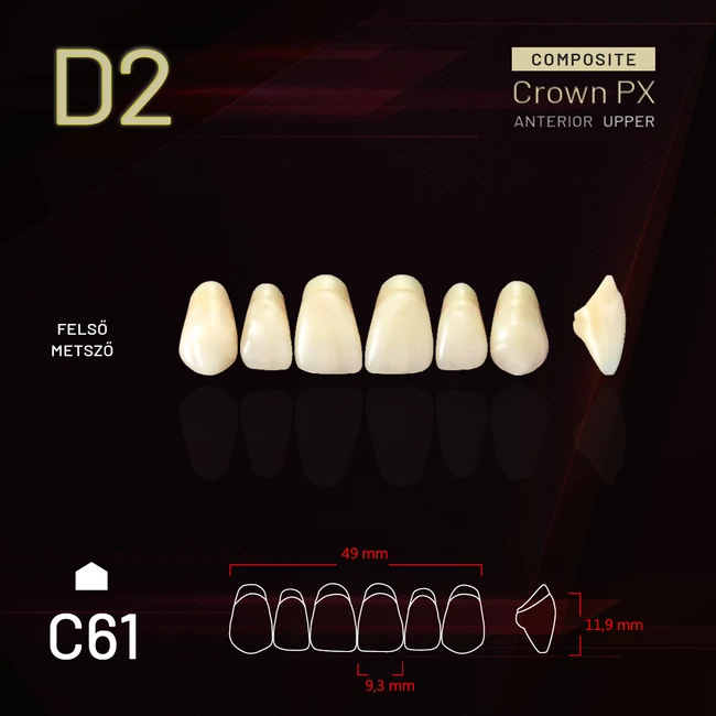 Yamahachi Composit Crown felső metsző D2-C61