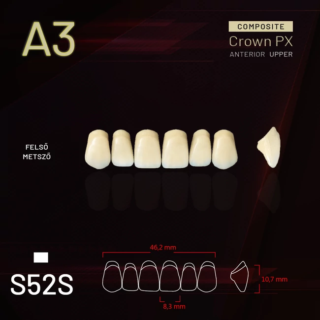 Yamahachi Composit Crown felső metsző A3 S52S