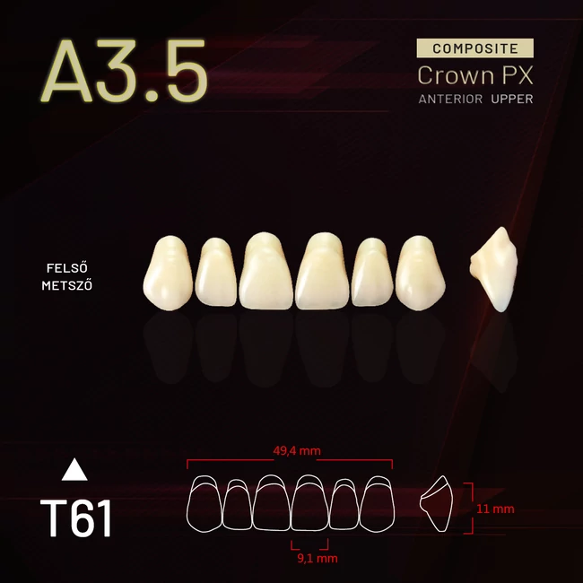 Yamahachi Composit Crown felső metsző A3,5-T61