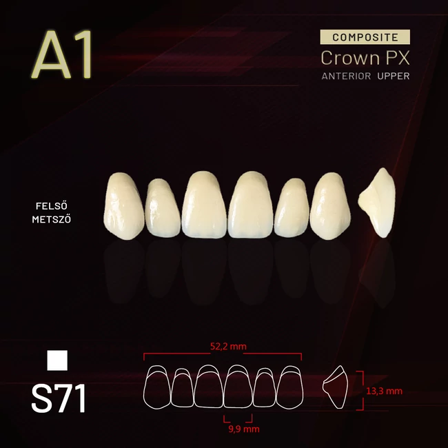 Yamahachi Composit Crown felső metsző A1 S71