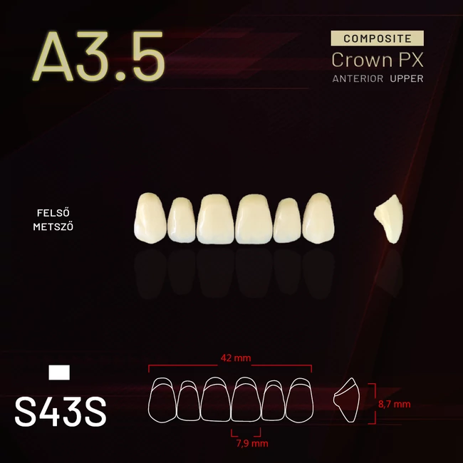 Yamahachi Composit Crown felső metsző A3,5-S43S