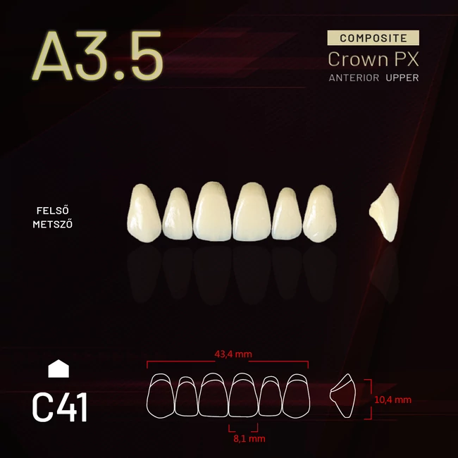 Yamahachi Composit Crown felső metsző A3,5 C41