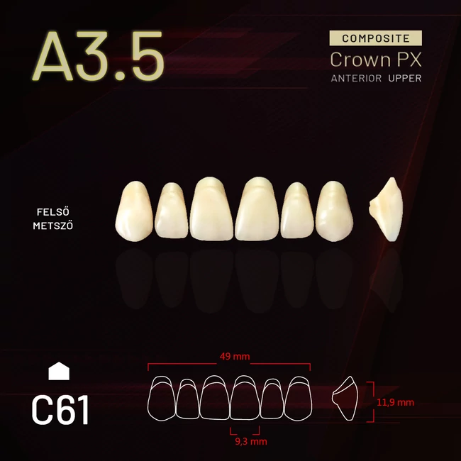 Yamahachi Composit Crown felső metsző A3,5-C61