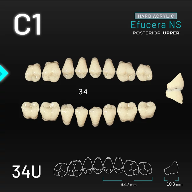 Yamahachi Akril Efucera NS felső rágó C1-34U