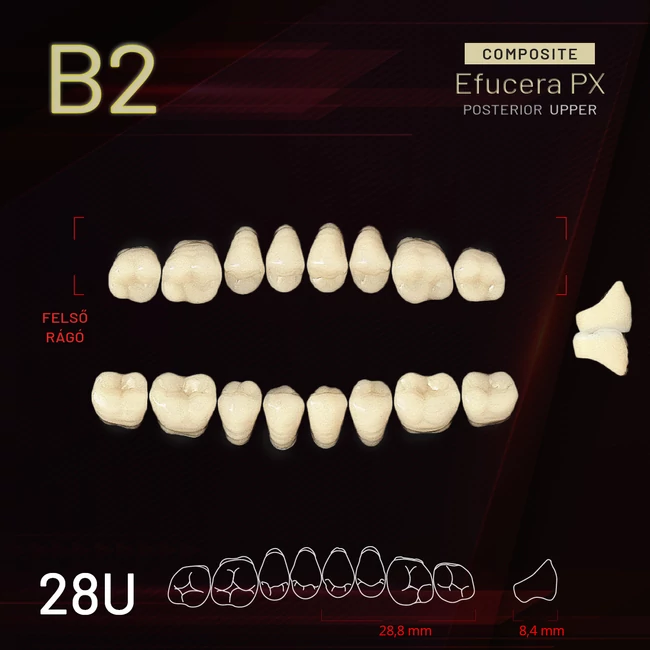 Yamahachi Composit EFUCERA felső rágó B2 28U