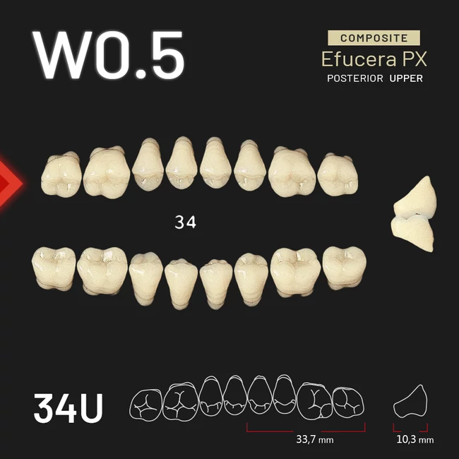 Yamahachi Composit Efucera PX upper posterior W0,5-34U