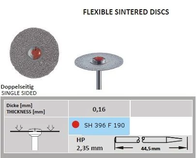 Surface szintergyémánt SH 396F 190