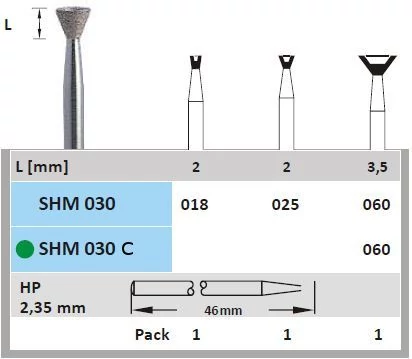 Surface szintergyémánt SHM 030C 060