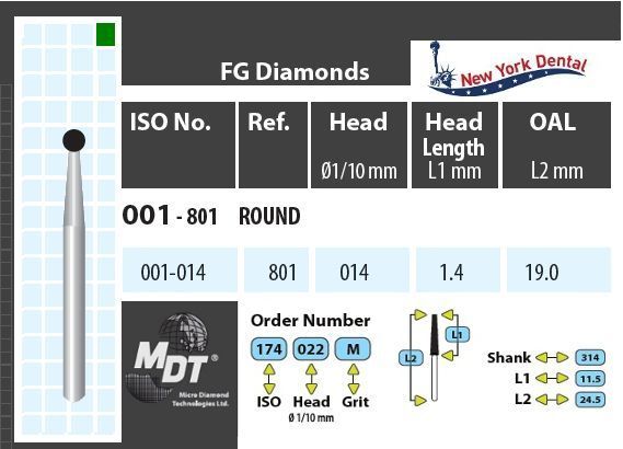 MDT Gyémánt Fúró Gömb 001-014C