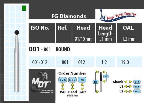 MDT Gyémánt Fúró Gömb 001-012C