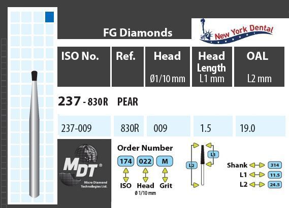 MDT Gyémánt Fúró Körte 237-009M