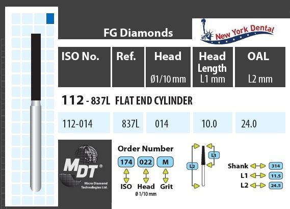 MDT Gyémánt Fúró Henger 112-014M