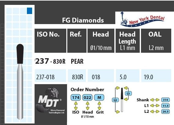 MDT Gyémánt Fúró Körte 237-018M