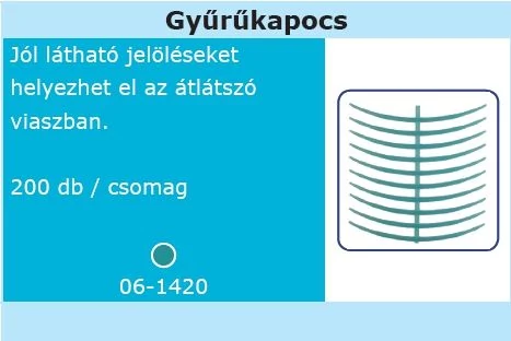 Surface Viasz – Gyűrűkapocs ívelt (200 db)