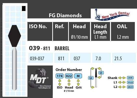 MDT Gyémánt Fúró Hordó 039-037XC