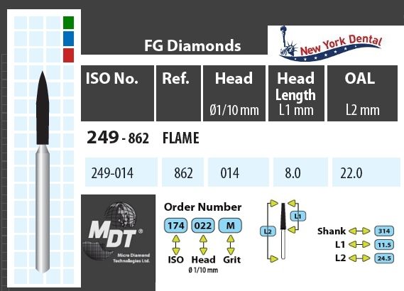 MDT Gyémánt Fúró Nagy láng 249-014M