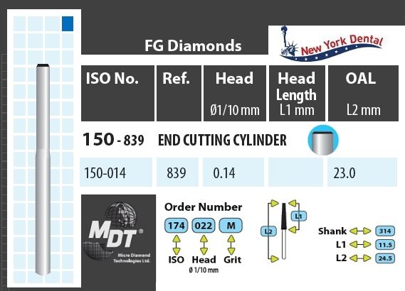 MDT Gyémánt Fúró Vállpreparáló 150-014M