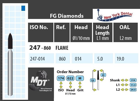 MDT Gyémánt Fúró Láng 247-014M